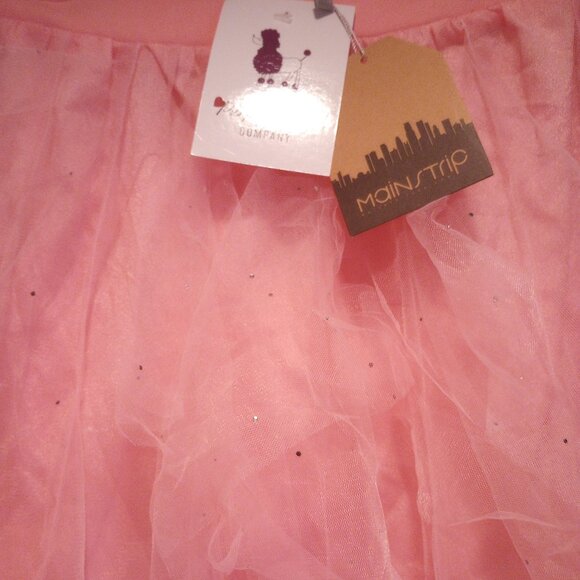 Main Strip M pink tulle ruffle confetti skirt maxi NWT - Picture 3 of 8